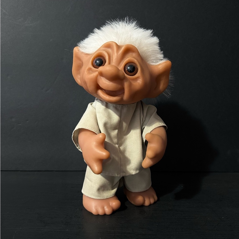 Vintage Troll Doll, Made By Thomas Dam, Denmark, 1977, Approx. 9 inches Tall